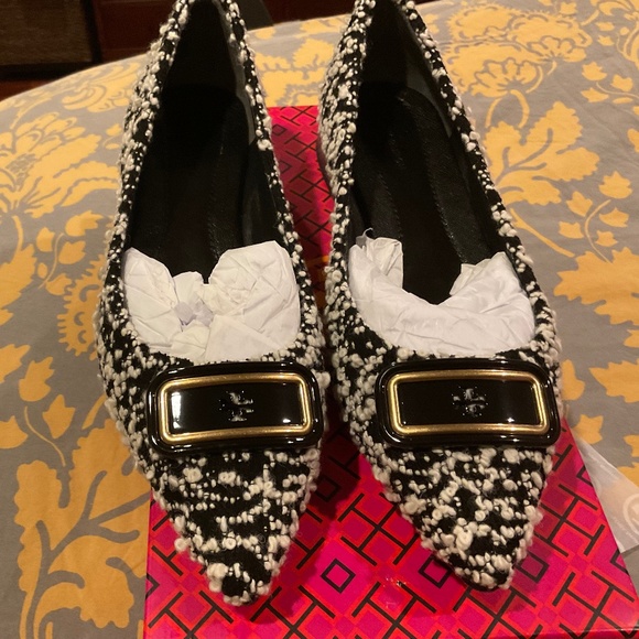 Tory Burch Shoes - Tory Burch GEORGIA POINTED TOE 20 MM flatsBlack /White ,BNIB,MSRP$358
